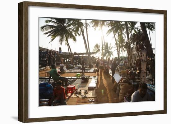 Wednesday Flea Market in Anjuna, Goa, India, Asia-Yadid Levy-Framed Photographic Print