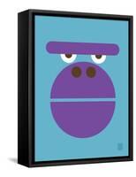 Wee Alphas Faces, Gloria-Wee Society-Framed Stretched Canvas
