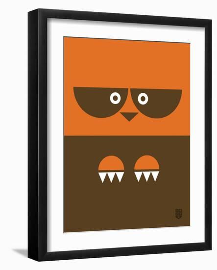 Wee Alphas Faces, Riley-Wee Society-Framed Art Print