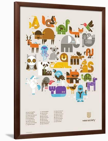 Wee Alphas Print-Wee Society-Framed Art Print