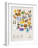 Wee Alphas Print-Wee Society-Framed Art Print