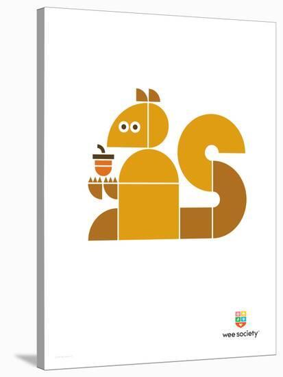 Wee Alphas, Sidney the Squirrel-Wee Society-Stretched Canvas