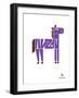 Wee Alphas, Zach the Zebra-Wee Society-Framed Art Print