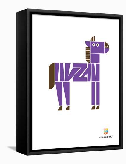 Wee Alphas, Zach the Zebra-Wee Society-Framed Stretched Canvas