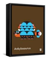 Wee Dinos, Ankylosaurus-Wee Society-Framed Stretched Canvas