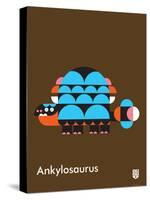 Wee Dinos, Ankylosaurus-Wee Society-Stretched Canvas