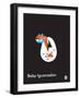 Wee Dinos, BabyIguanodon-Wee Society-Framed Art Print