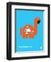 Wee Dinos, Brontosaurus-Wee Society-Framed Art Print