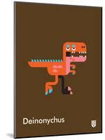 Wee Dinos, Deinonychus-Wee Society-Mounted Art Print
