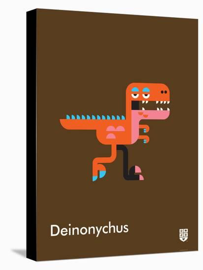 Wee Dinos, Deinonychus-Wee Society-Stretched Canvas
