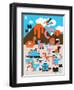 Wee Dinos, Dino Land-Wee Society-Framed Art Print