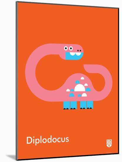 Wee Dinos, Diplodocus-Wee Society-Mounted Art Print