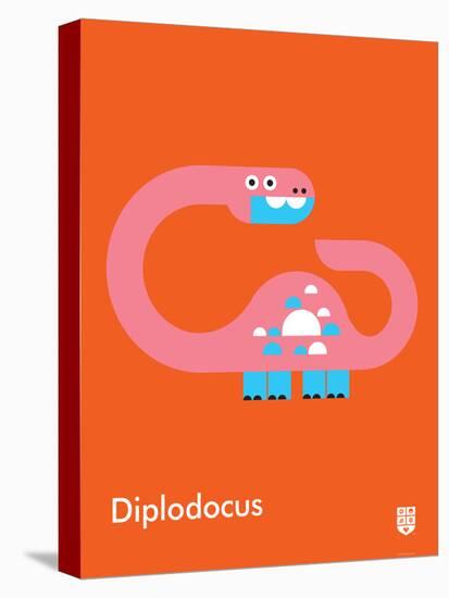 Wee Dinos, Diplodocus-Wee Society-Stretched Canvas