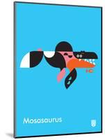 Wee Dinos, Mosasaurus-Wee Society-Mounted Art Print