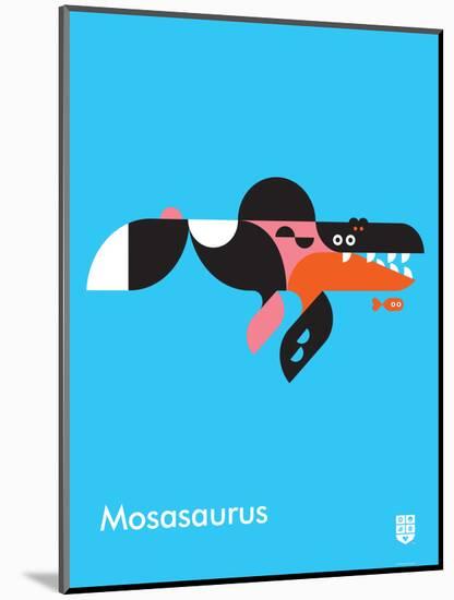 Wee Dinos, Mosasaurus-Wee Society-Mounted Art Print