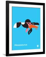 Wee Dinos, Mosasaurus-Wee Society-Framed Art Print