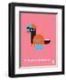 Wee Dinos, P-saurus-Wee Society-Framed Art Print