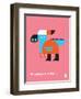 Wee Dinos, Parasaurolophus-Wee Society-Framed Art Print