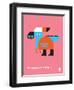 Wee Dinos, Parasaurolophus-Wee Society-Framed Art Print