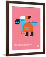 Wee Dinos, Parasaurolophus-Wee Society-Framed Art Print