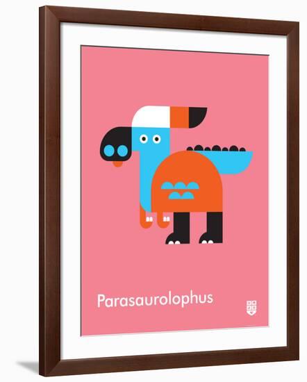 Wee Dinos, Parasaurolophus-Wee Society-Framed Art Print