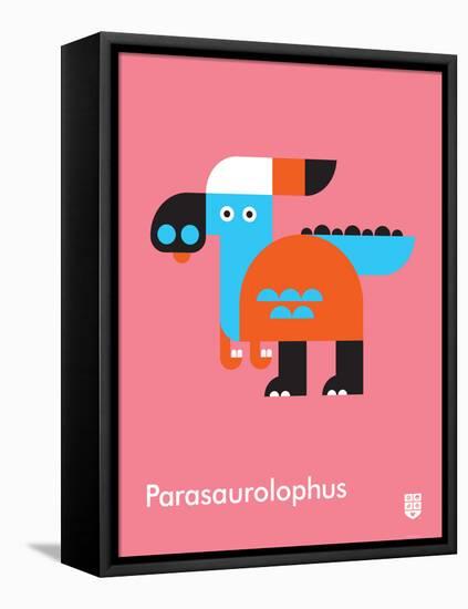 Wee Dinos, Parasaurolophus-Wee Society-Framed Stretched Canvas