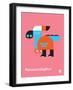 Wee Dinos, Parasaurolophus-Wee Society-Framed Art Print