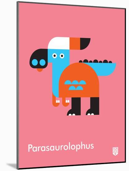 Wee Dinos, Parasaurolophus-Wee Society-Mounted Art Print