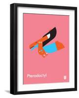 Wee Dinos, Pterodactyl-Wee Society-Framed Art Print