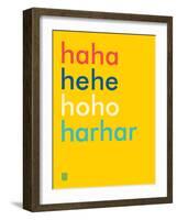 Wee Say, Haha-Wee Society-Framed Art Print