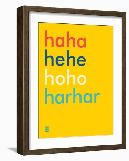 Wee Say, Haha-Wee Society-Framed Art Print