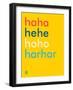 Wee Say, Haha-Wee Society-Framed Art Print