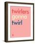 Wee Say, Twirl-Wee Society-Framed Art Print