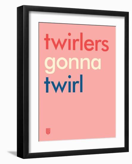 Wee Say, Twirl-Wee Society-Framed Art Print