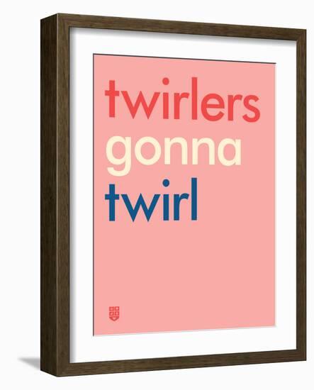 Wee Say, Twirl-Wee Society-Framed Art Print