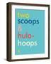 Wee Say, Two Scoops-Wee Society-Framed Art Print