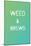 Weed & Brews Emerald Pearl-null-Mounted Poster