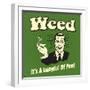 Weed it's a Lungful of Fun-Retrospoofs-Framed Premium Giclee Print