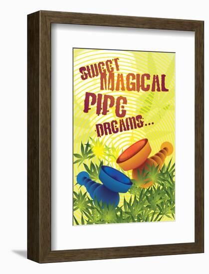 Weed Pipe-null-Framed Art Print