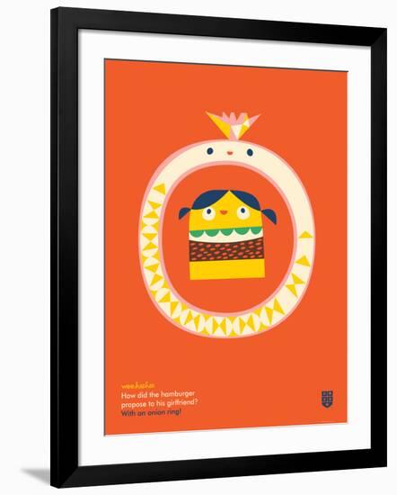 WeeHeeHee, Onion Ring-Wee Society-Framed Art Print