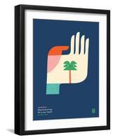 WeeHeeHee, Palm Tree-Wee Society-Framed Art Print