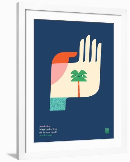 WeeHeeHee, Palm Tree-Wee Society-Framed Art Print