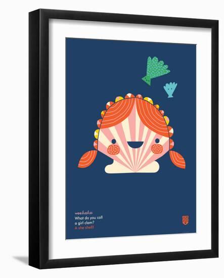 WeeHeeHee, She Shell-Wee Society-Framed Art Print