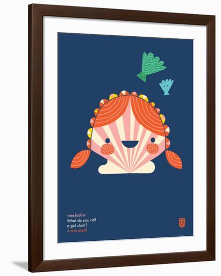 WeeHeeHee, She Shell-Wee Society-Framed Art Print