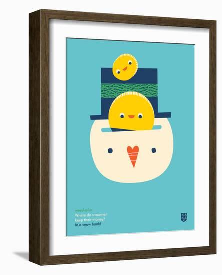 WeeHeeHee, Snow Bank-Wee Society-Framed Art Print