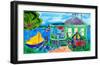 Weekend Cottage-Deborah Cavenaugh-Framed Art Print