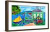 Weekend Cottage-Deborah Cavenaugh-Framed Art Print