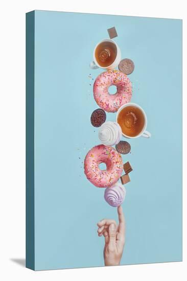 Weekend Donuts-Dina Belenko-Stretched Canvas