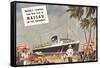 Weekly Cruises to Nassau-null-Framed Stretched Canvas