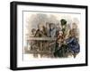 Weekly Prayer-Meeting in a Village Church, 1800s-null-Framed Giclee Print